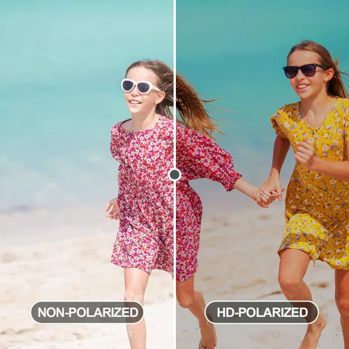 Miniatura 6 de Lentes de sol polarizados para niños, marco flexible TPEE 100% protección UV para niños y niñas de 5 a 13 años
