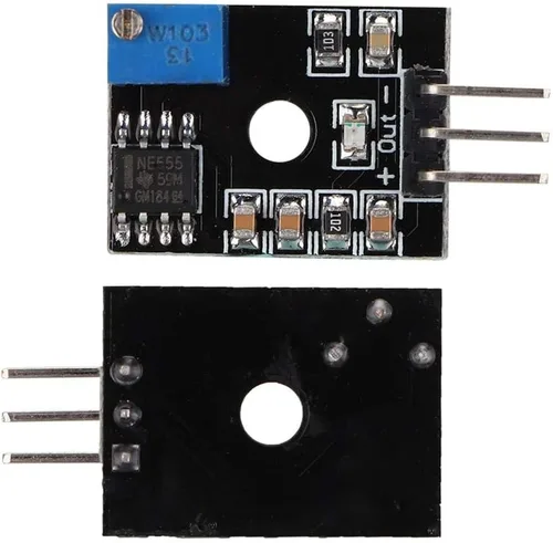 Miniatura 4 de Hakeeta Módulo ajustable de salida de pulso NE555, módulo de frecuencia del generador de pulsos, generador de ABS DC 5V-15V.