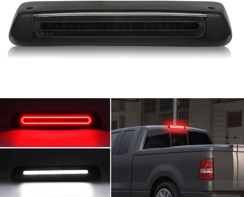 Tercera luz de freno LED de repuesto para F150 2004-2008, Explorer Spor 2007-2010, Mark LT 2006-2008, luz LED de carga blanca mejorada y luz de