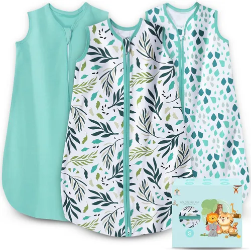 Cute Castle Saco de dormir para bebé de 0 a 6 meses, ligero, 100% algodón, cremallera de 2 vías, TOG 0.5, manta de vestir para bebés, ropa de dormir