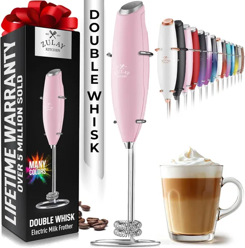 Miniatura 95 de Zulay Kitchen - Batidor eléctrico de mano para café, lattes, capuchinos, matcha y chocolate caliente, mezclador portátil para bebidas, accesorio