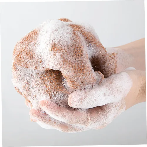 Miniatura 3 de Esponja de red africana 3 piezas para ahorrar trabajo largo ampliar plegable red africana malla de tela exfoliante africana esponja de red sin Sin
