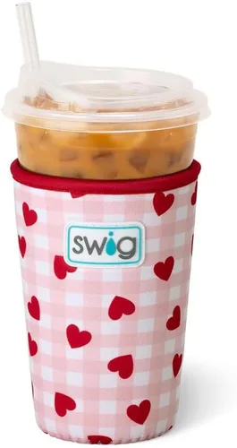 Miniatura 54 de Swig Life Coolie de Taza Helada Mediana, Funda Aislante de Taza de Café Helado de Halloween de 22oz con Asa, Coolie Aislado de Neopreno Mantiene