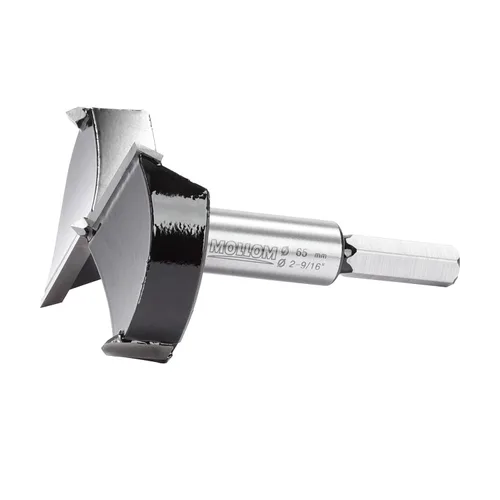 Miniatura 12 de Mollom Broca Forstner de 1/4" (6.3 mm) para carpintería precisa con un grosor de carburo YG8 duradero de 0.063 in, esta herramienta de corte
