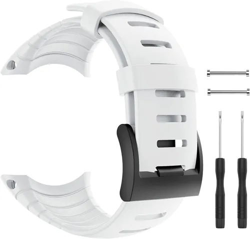 Miniatura 9 de Suunto Core Strap, Rubber Replacement Watch Band for Suunto Core SS014993000. Negro