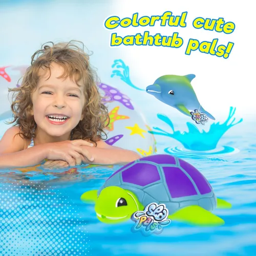Miniatura 5 de JA-RU Animales acuáticos blandos para chorros oceánicos (1 juguete acuático surtido) Divertidos juguetes de espuma flotante de animales marinos
