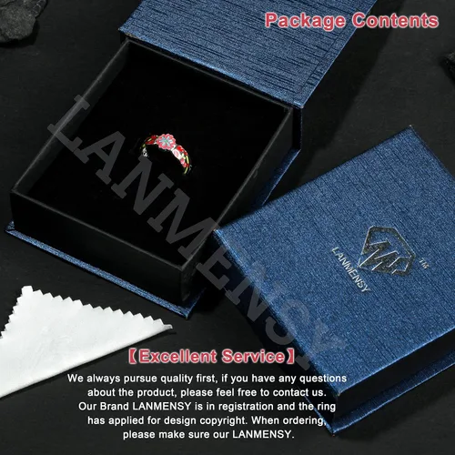 Miniatura 7 de LANMENSY Demon Slayer Anillos de anime Joyería original de plata de ley 925 "All24 estilos" nuevo Tamaño ajustable Kimetsu No Yaiba Cosplay Moda