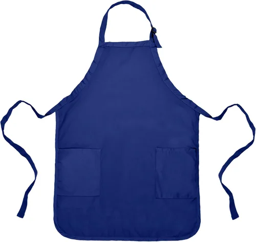 Miniatura 27 de Delantal de cocina para restaurante u hogar, estilo pechera, de hilado de poli algodón (2 bolsillos), Algodón, Negro, 30