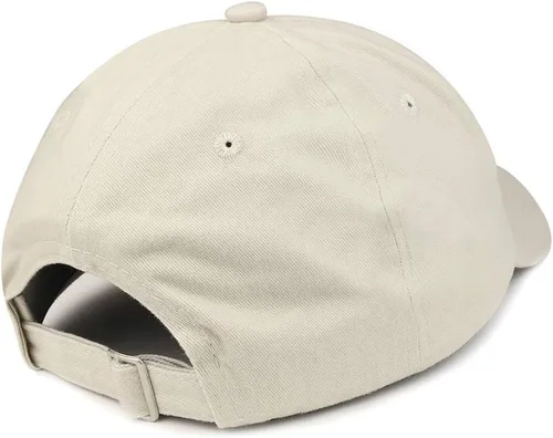 Miniatura 3 de Trendy Apparel Shop Gorra de algodón suave de perfil bajo bordado para papá
