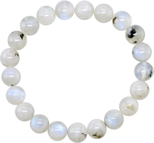Miniatura 786 de Amazing Gemstone Pulsera de cristal para mujeres y hombres, pulsera de cristal curativo de protección, pulsera elástica con cuentas de piedras