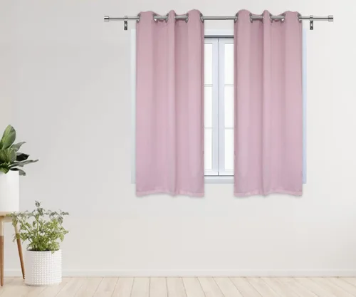Miniatura 13 de YOUR CHAIR COVERS - Cortinas opacas de poliéster con ojales - (negro 52 x 63 pulgadas - juego de 2) - para oscurecer la habitación, dormitorio, sala