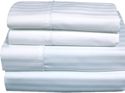 Miniatura 9 de Royal Hotel Bedding Sábanas de 650 hilos, sábanas sin arrugas, bolsillo profundo, mezcla de algodón, sábanas de satén, hipoalergénicas, 5 piezas