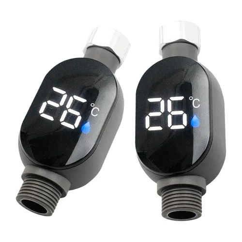 Miniatura 10 de Medidor de temperatura de ducha Medidor de pantalla digital LED Termómetros de agua para el hogar Termostato de baño Medidor de ducha