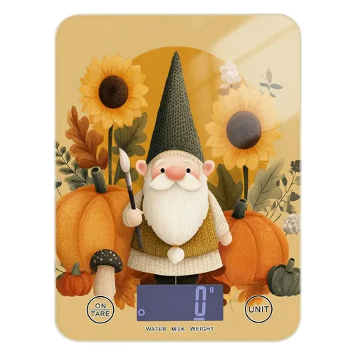 Miniatura 9 de Autumn Poppy Flowers01 Báscula de alimentos para cocina, báscula digital de alimentos, onzas y gramos, para hornear, cocinar, paneles de vidrio