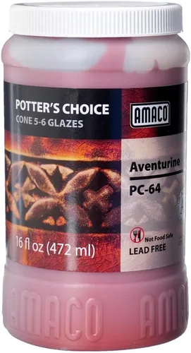 Miniatura 29 de AMACO Potter's Choice High Fire Glazes - Esmalte de 6 pintas, paquete de clase No. 3, 6 colores surtidos, cono de fuego medio alto en capas 5-6 (PC)
