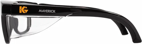 Miniatura 5 de KleenGuard™ V30 Maverick Eye Protection (49309), with KleenVision™ Anti-Fog Coating, Clear Lenses, Black Frame