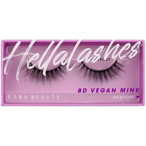 Miniatura 5 de KARA BEAUTY Style L3 Hellalashes - Pestañas de visón sintético 8D, de fibra sintética ligera en 8 capas dimensionales EASTLO - Glam dramático
