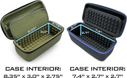 Miniatura 7 de CASEMATIX Funda compatible con radio Midland de 2 vías, Cobra de mano, radio CB de mano Uniden y más, solo funda de viaje portátil