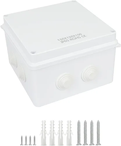Miniatura 16 de LeMotech Caja de conexiones, plástico ABS IP55 resistente al agua y al polvo, caja eléctrica universal, caja de proyectos para exteriores e