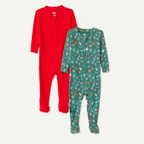Miniatura 2 de Tienda Essentials x Sofia Grainge - Conjunto de pijama Henley de manga larga para mujer