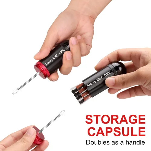 Miniatura 3 de Kit de reparación de neumáticos de bicicleta sin cámara para neumáticos de bicicleta de montaña y carretera, resma combinada, aspecto de cápsula