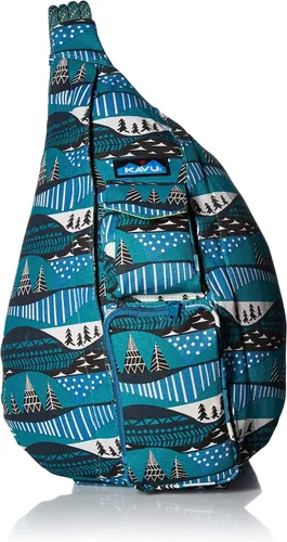 KAVU Bolsa de hombro, bandolera de cuerda original con correa de hombro de cuerda ajustable