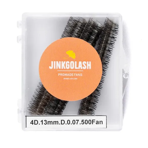 Miniatura 10 de Extensiones de pestañas 500 Promade 4D a 16D, no prefabricadas, abanicos de pestañas ultra de 0.03/0.05/0.003 in de grosor, pestañas rizadas C D