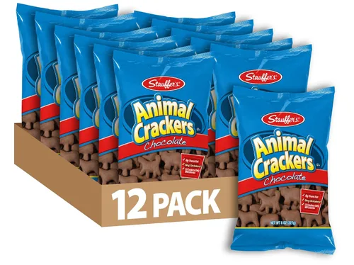 Miniatura 5 de STAUFFERS Original Animal Crackers - 12 unidades, bolsas de 8 onzas - Bocadillos clásicos en forma de animal para la familia