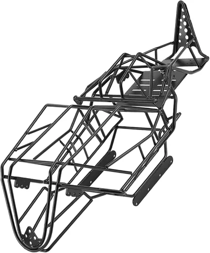 Miniatura 8 de Capra axial actualiza chasis Rc 1 10 44×15×14 Marco de chasis de jaula de rollo de metal negro compatible para Axial Wraith 90018 1 10 Escala RC Car