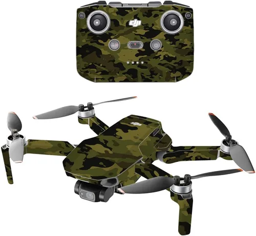 Miniatura 5 de MightySkins Compatible con DJI Mini 2 Dron portátil – Camuflaje rojo Funda protectora de vinilo duradera y única Fácil de aplicar, quitar