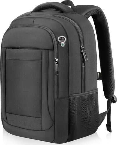 Mochila grande de viaje para laptop de 17 pulgadas, mochila de laptop aprobada por aerolíneas, mochila antirrobo para negocios, delgada y