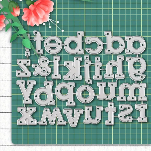 Miniatura 8 de Lapoo Troquel de corte de palabras para álbumes de recortes, plantillas de corte duraderas para álbumes de recortes, álbumes de fotos, tarjetas
