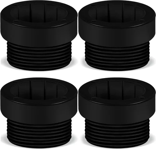 Taiyin 4 piezas de adaptador estabilizador de sombrilla de piscina, fundas de adaptador roscadas para sombrilla de piscina, estabilizador de poste