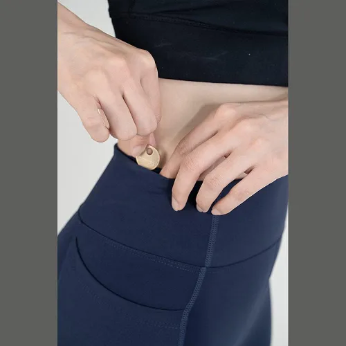Miniatura 7 de Korea Dynamic Leggings Navy Blue, Asian Size, Spandex, With Pockets
