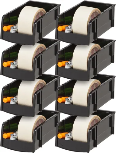 Miniatura 16 de IRIS USA Contenedores de almacenamiento de plástico transparentes apilables, X Grande - Paquete de 4, Organizador de cocina, despensa, armario