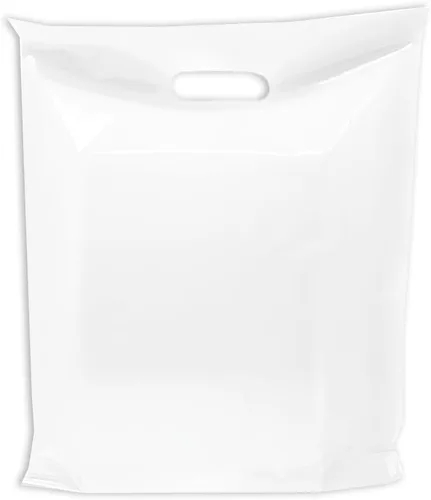 Miniatura 30 de Bolsas de mercancía de plástico MMSBAGS para venta al por menor, con asas troqueladas, fuertes, resistentes al desgarro, diferentes tamaños