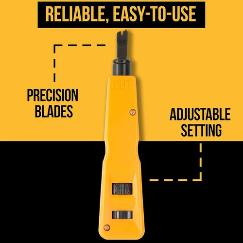 Miniatura 5 de InstallerParts Kit Profesional de Herramientas de Red 15 en 1 - Herramienta de Crimpado RJ45 Cat 5 Cat6, Probador de Cables, Pelacables con Calibre