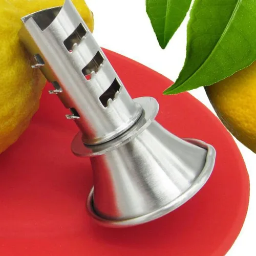 Miniatura 5 de Exprimidor manual de taladro de limón, mini exprimidor de mano portátil de acero inoxidable espesado naranja lima para el hogar cocina plata