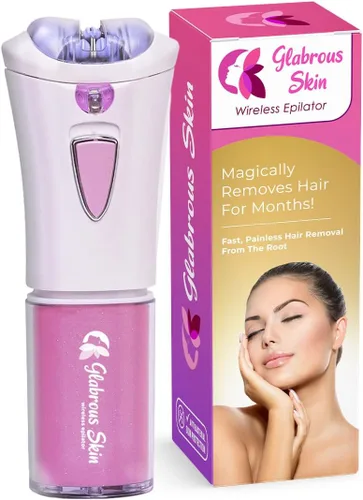 Glabrouse Depiladora de piel, removedor de vello Glabrous Skin para cara, aspecto glamoroso con la depilación Glabrousskin