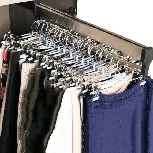 Miniatura 8 de Barra de Percha para Armario, Barra Extensible para Closet de 30-60cm, Barra de Ropa para Guardarropa, Organizador de Closet para Pantalones