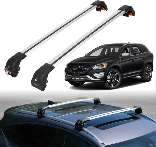 Miniatura 16 de ERKUL Barras transversales de techo para Volvo XC90 2016-2026 Barras transversales de aluminio con cerradura antirrobo para el techo Compatible