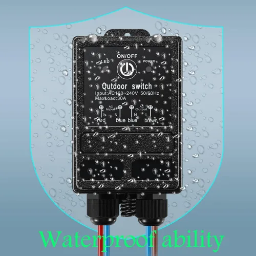 Miniatura 3 de Interruptor de relé de control remoto de 12 V, interruptor inalámbrico DC 12V-72V de 328 pies de largo alcance, interruptor impermeable, relé de 40