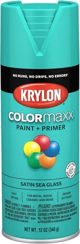 Miniatura 54 de Krylon K05599007 COLORmaxx Pintura en aerosol y base para uso en interiores y exteriores, color gris brillante para maquinaria, 12 onzas