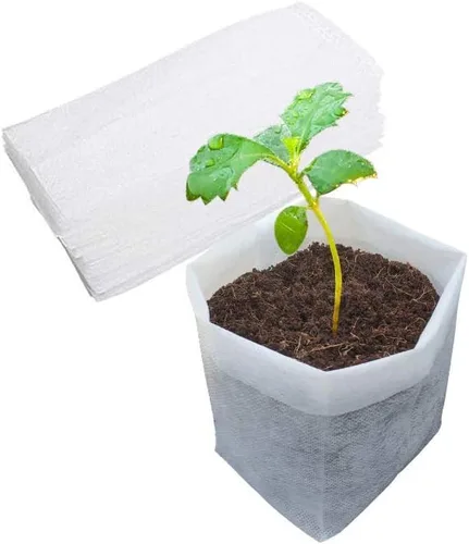 Miniatura 13 de Belit 50 Piezas Bolsas de Vivero No Tejidas, Macetas Contenedoras de Plántulas para Vegetales, Flores, Cultivo de Plantas (9.1"x9.3")