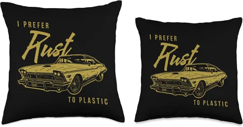Miniatura 3 de Cool Retro Automobile Driver Cars Enthusiasts Gift Vintage Car Lovers Classic Oldtimer - Almohada para hombres y mujeres, 16 x 16 pulgadas
