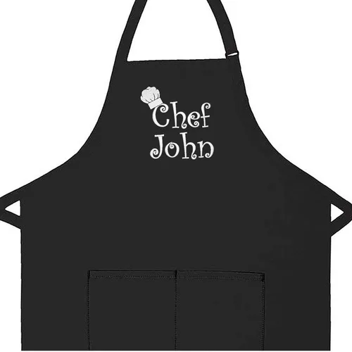 Miniatura 2 de Hecho en los EE. UU. Delantal Premium Bordado Personalizado para Adultos para Hombres Mujeres Día del Padre Día de la Madre Cocina Barbacoa Parrilla