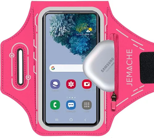 Miniatura 11 de Brazalete para Samsung Galaxy S26 S25 S24 S23 S22 Ultra/Plus/FE, gimnasio Running Entrenamientos Brazo Band con soporte para auriculares (negro)