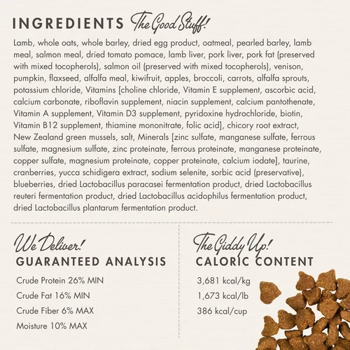Miniatura 4 de Fromm Four-Star Nutritionals Zealambder - Alimento seco prémium para perros, receta de cordero, 12 libras