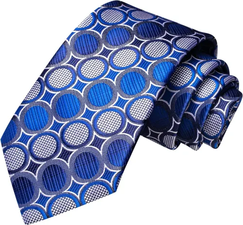 Miniatura 59 de Hi-Tie Corbatas de seda para hombre, diseño de cachemira a rayas, con bolsillo, gemelos cuadrados, conjunto formal de negocios