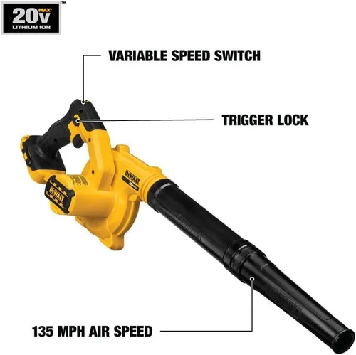 Miniatura 7 de DeWalt DCE100B 20 V Max soplador compacto Jobsite